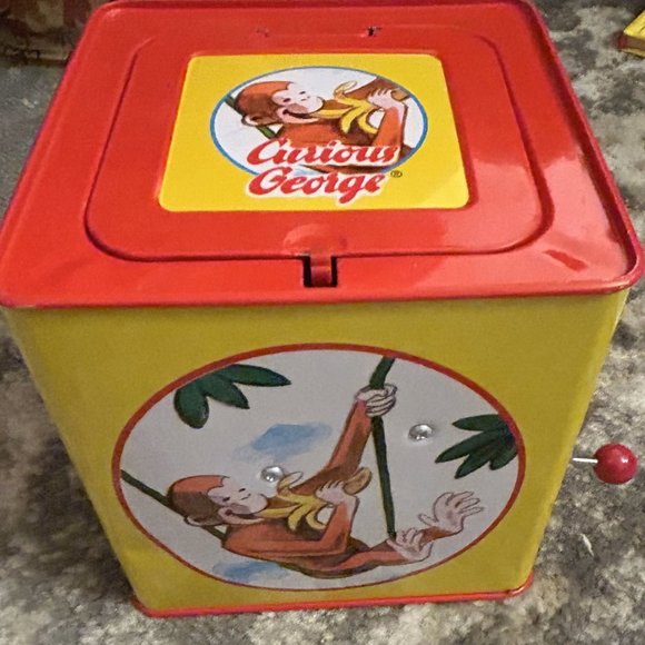 Sylilings Curious George Jack in the Box & two Curious George Books (Vintage) - Picture 10 of 15